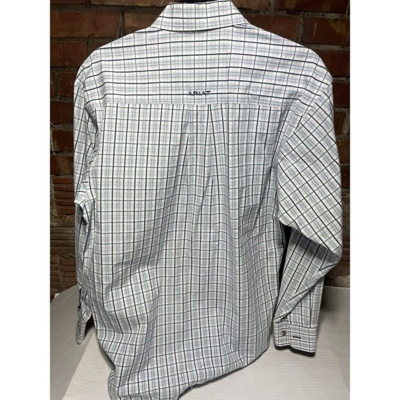 Ariat Pro Series Mens Long Sleeve Plaid Button Up Shirt Size S/P - Picture 6 of 11